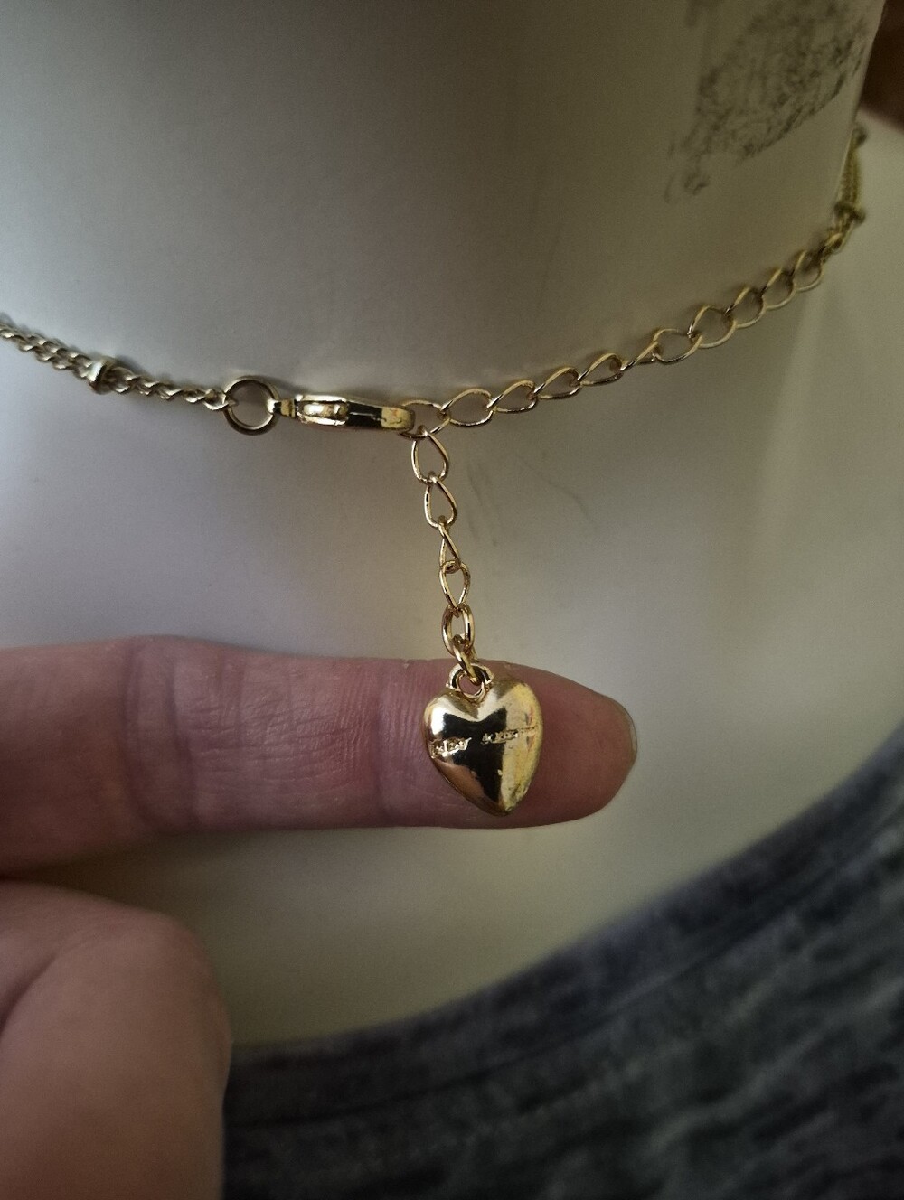 Betsey Johnson Enamel Strawberry And Leaf Charm Necklace - Picture 3 of 3